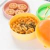Hamburger Three Layer Lunch Box Students Portable Lunch Box Fruit Box Microwaveable Cute Lunch Box