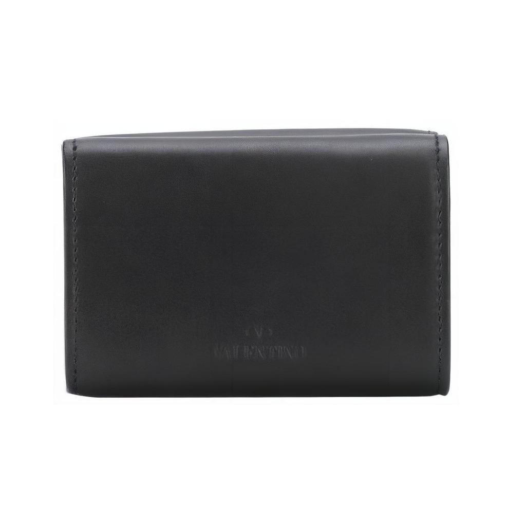 Valentino Calfskin Trifold Wallet Men wallet Black WY2P0P93LVN0NO