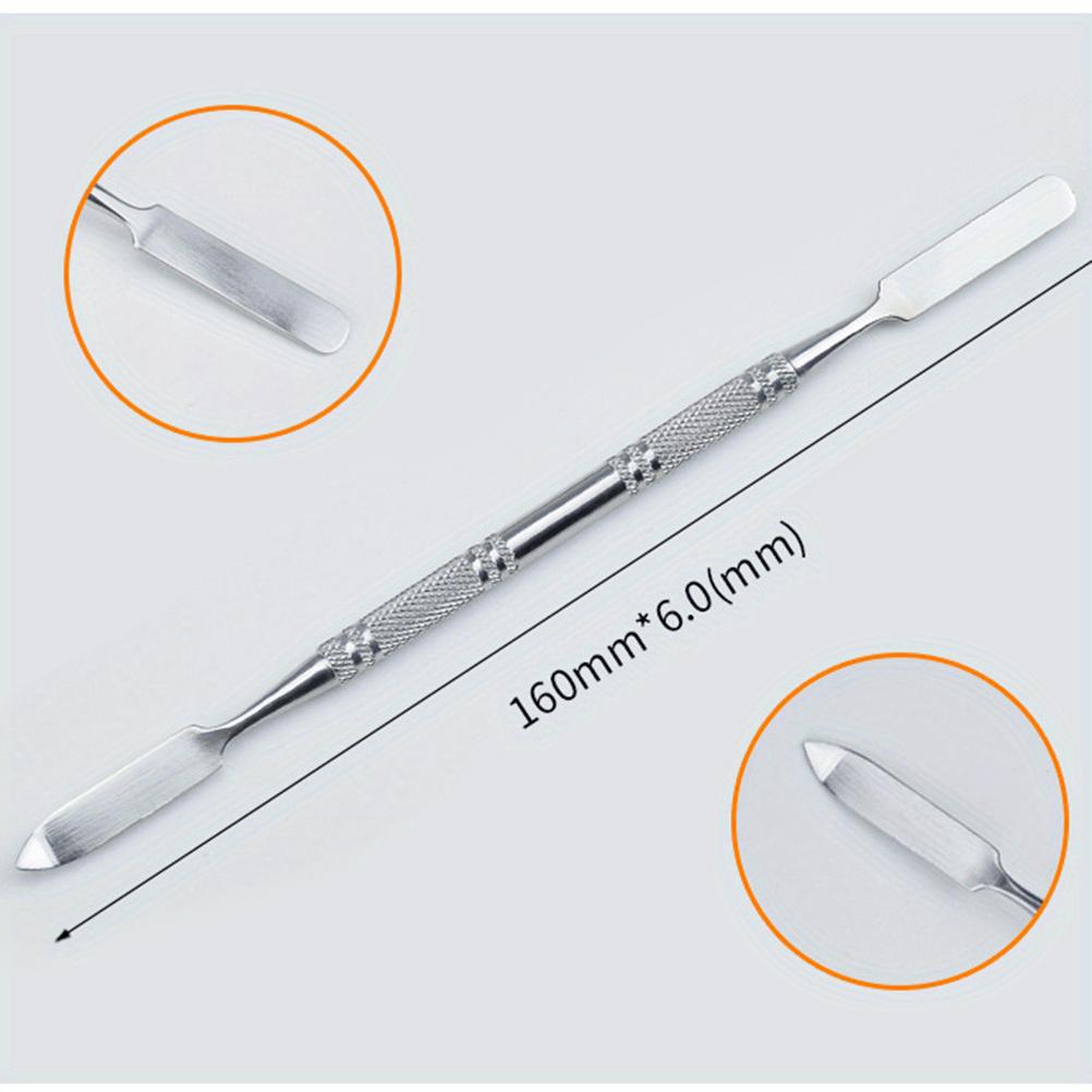 1 шт. Шпатель из нержавеющей стали, профессиональное зеркало, женский инструмент для смешивания теней для ногтей, ресниц, пигмента, основы для смешивания