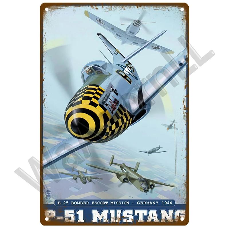 Металлическая табличка с самолетом, ретро жестяная вывеска, истребитель, реактивный самолет, винтажная металлическая табличка, живопись, украшение для гостиной, дома, стены, декор