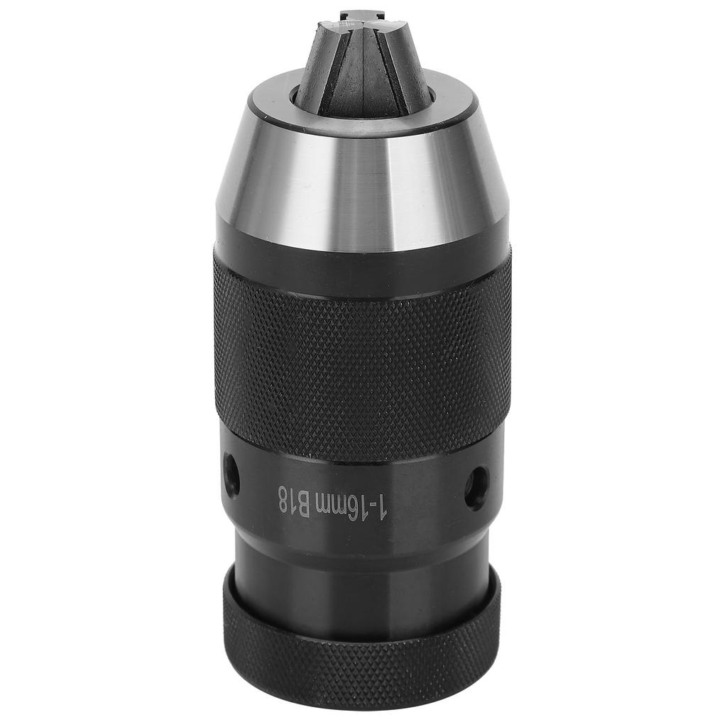 Self Tightening Drill Chuck Keyless Lathe Hardware Tools High Speed Steel 1?16mm B18