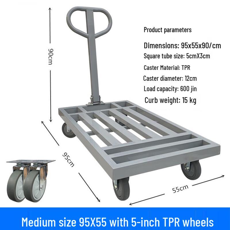 Haisidick Foldable Flatbed Trolley