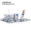 ZONESUN ZS-MPXG1 Small Automatic Filling Capping Machine Bottle Cap Tightening Milk Cosmetics Liquid Filler Food Beverage