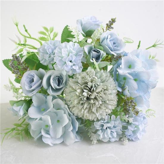 1шт искусственный цветок розы свадебный букет ручной партии домашний цветочный декор