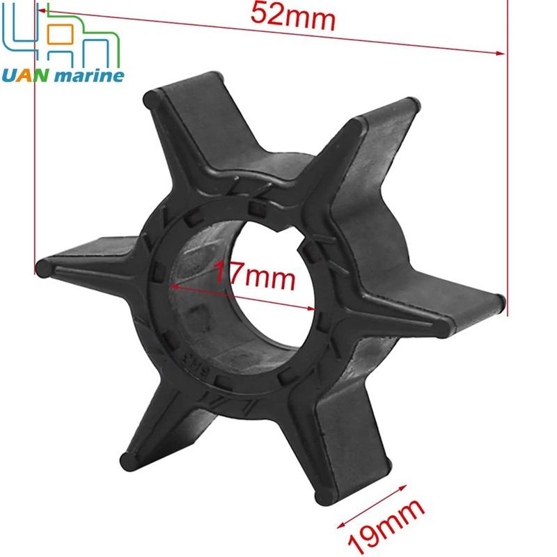 For Yamaha 2 Stroke 40 50 55 60 70 HP 40V T50 C55 T60 E60 4 Stroke 40 50 60 70 HP Outboard Water Pump Impeller with Key