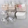 Растягивающаяся корзина для ванной Пластиковая подвесная корзина для мелочей Подвесная корзина для хранения Прачечная