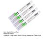 4 Pcs Long Head Deep Hole Marker Pens 20mm Long Nose Marker Quick Dry Waterproof Colorful Carpenter Pen for Construction Bathroom Woodworking