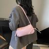 Solid Color Shoulder Bag Bow Tie Women Handbag Fashion Armpit Bag  Girls