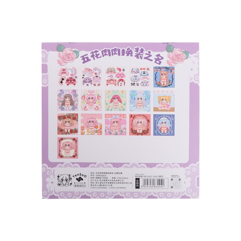 Cartoon Dress Up Sticker Paper Dress-up Outfit Stickers Painting Book Stickers  Kids