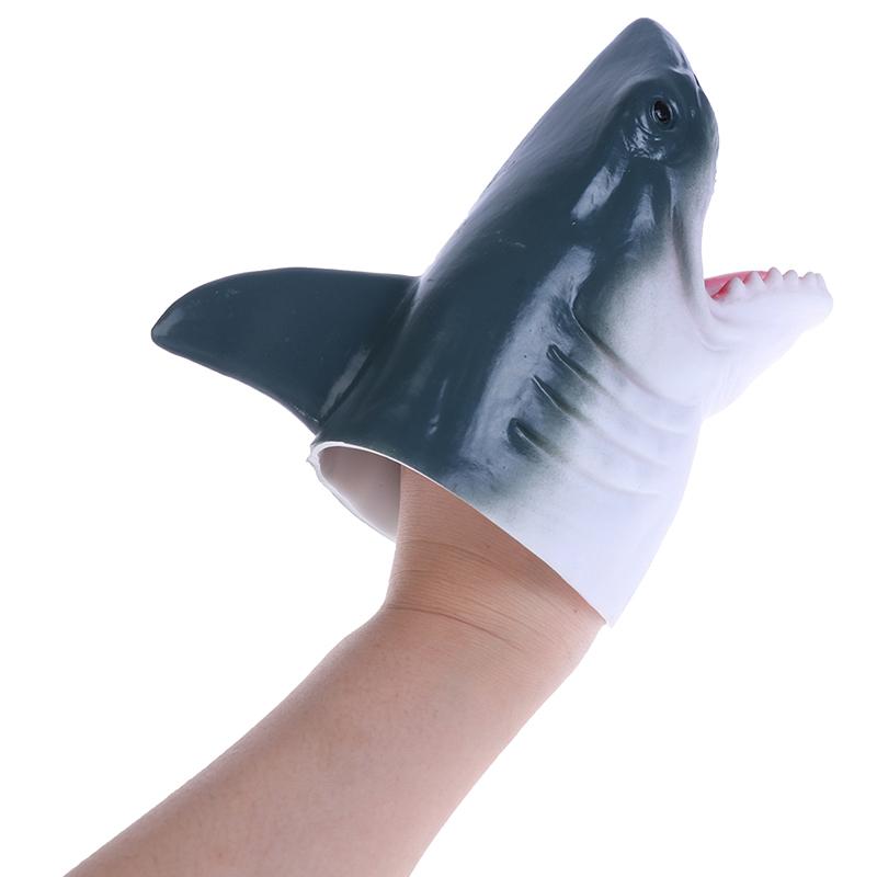 1pc Shark Arm Glove Hand Puppet Toy Soft Rubber Shark Glove Interactive Toy Kids Toys Birthday Party Gift