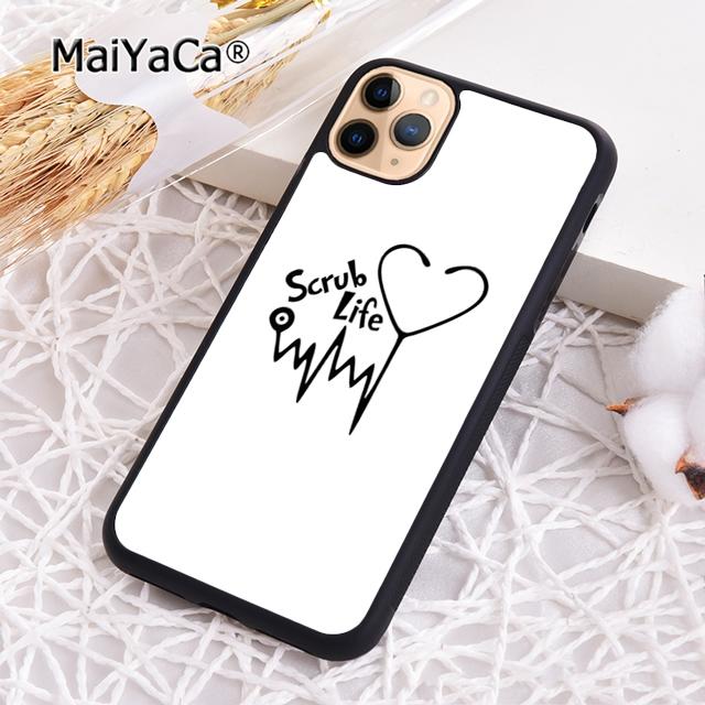 MaiYaCa Чехол для телефона Stethoscope Heart Nursing NurSE2020 Для iPhone 17 Air 16 16e 15 plus 11 12 13 14 pro max coque