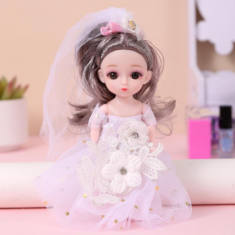 Кукла-наряд Бао Бэйди: Игрушка для девочек BJD 16 см с 13 шарнирами. Идеальный подарок на день рождения принцессы для детей.