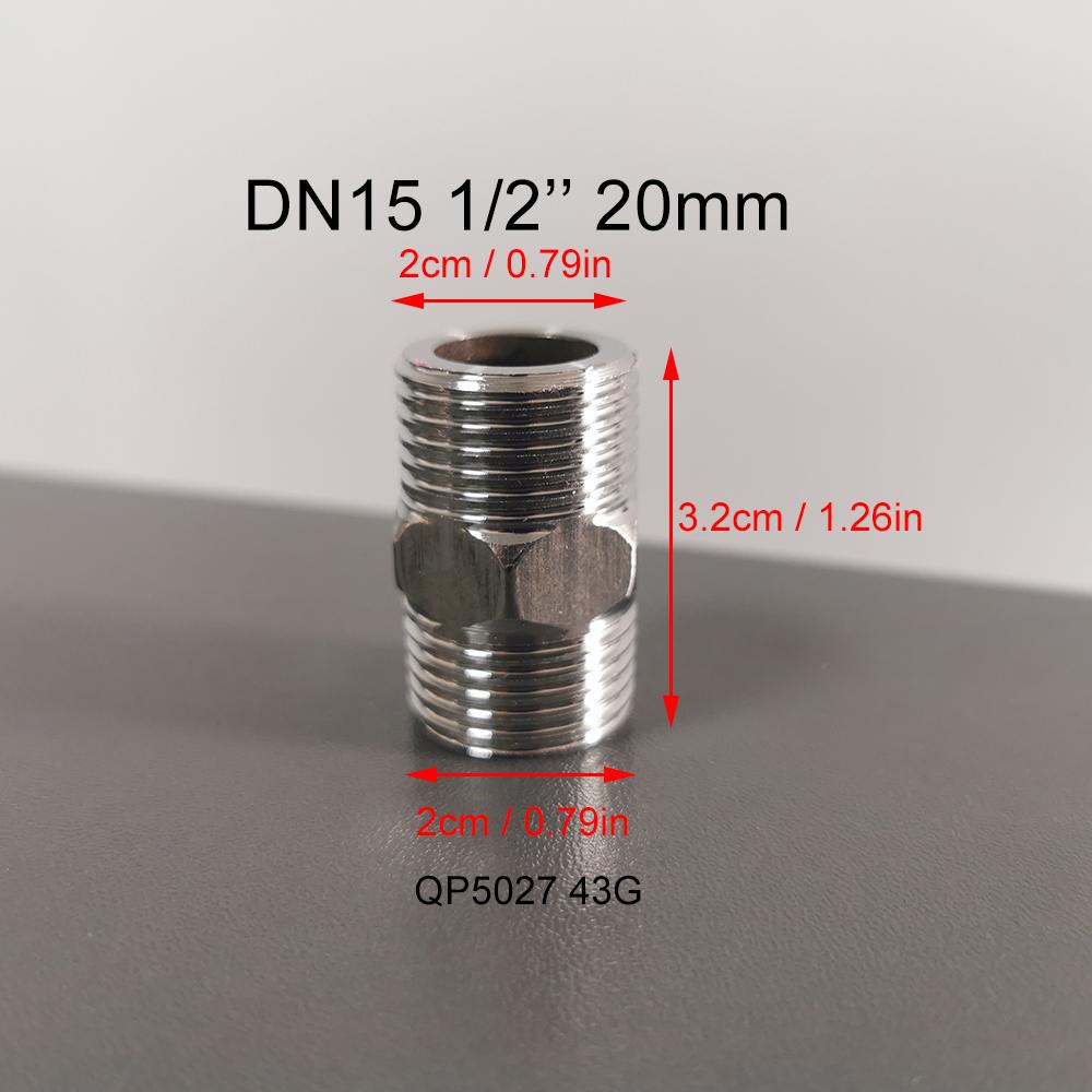 5 шт. Нержавеющая сталь 1/2" 3/4" G1'' Резьба внутренняя/наружная Тройник Уменьшающий Угол Стыковой адаптер Адаптер Соединитель Сантехнические фитинги