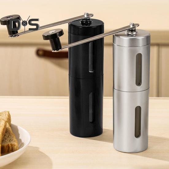 Кофемолка из нержавеющей стали с ручным приводом, регулируемая толщина, ручной шлифовальный инструмент для кофейных зерен, орехов, специй