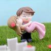 Wedding Party Decor 1 Pair Cute Boy and Girl Lovers Fairy Garden Miniatures PVC DIY Micro Landscape MIT