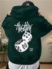 New Sieve Pattern Print Stylish Hoodie for Men and Women, Suitable for Autumn and Winter for Warmth and Casual Wear.