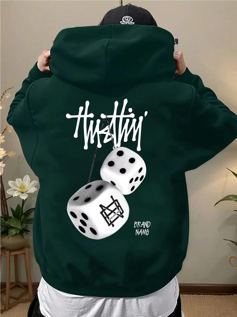 New Sieve Pattern Print Stylish Hoodie for Men and Women, Suitable for Autumn and Winter for Warmth and Casual Wear.