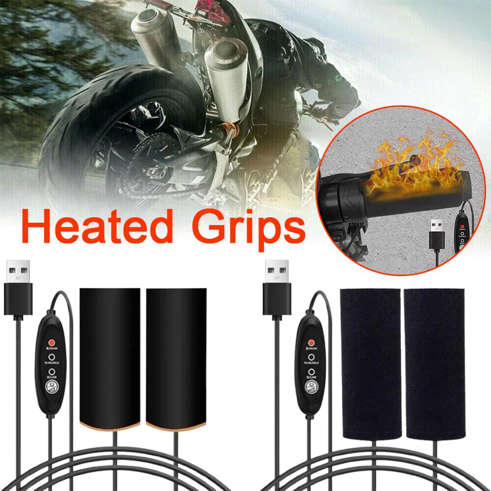 USB-подогрев ручек мотоцикла, 3-скоростные регулируемые изолированные рули, аксессуары для подогрева электроскутера и велосипеда
