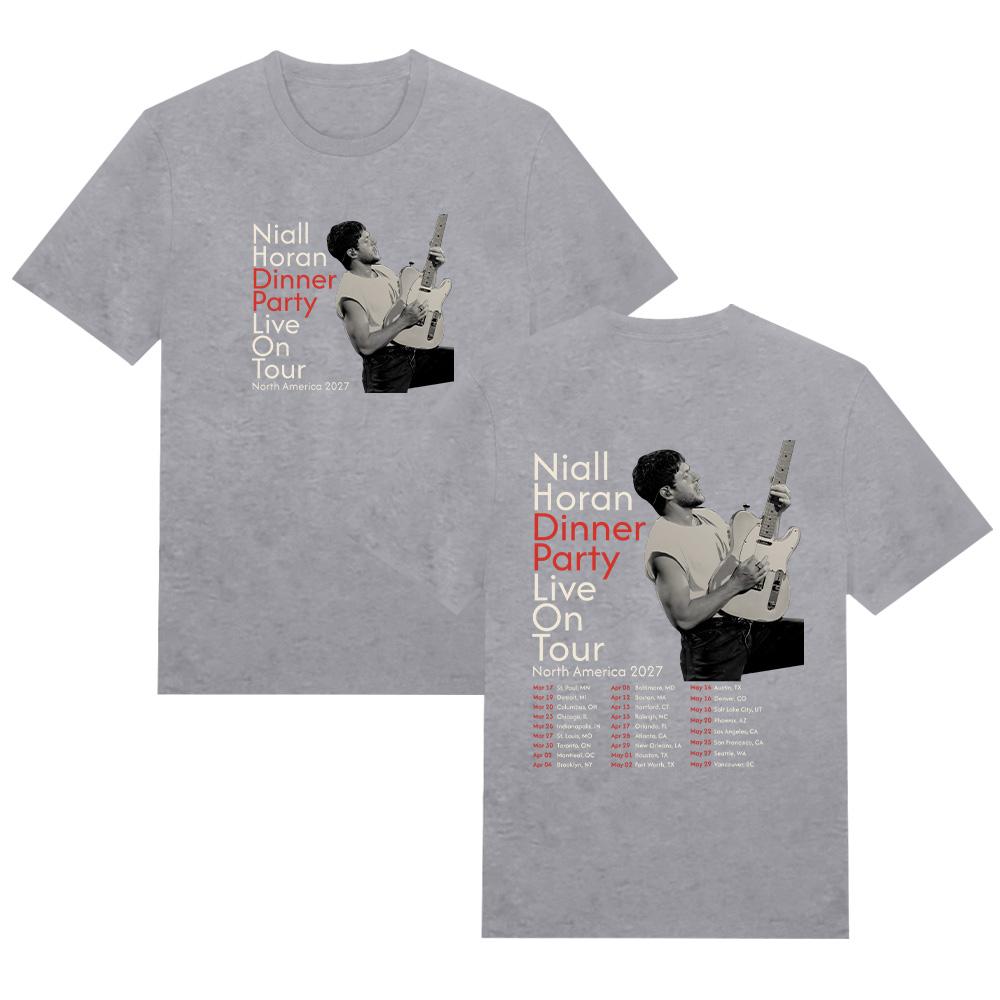 Niall Horan Dinner Party Live Tour North America 2027 T Shirt Y2k Soft T-shirt Cotton Male Clothes Tee Shirt Unisex Tops