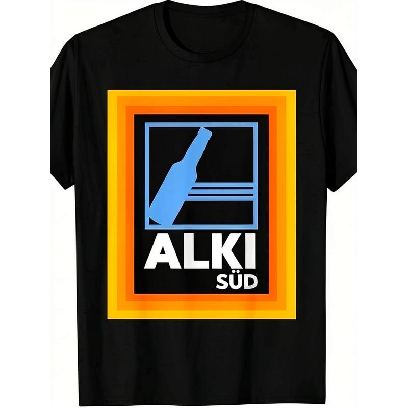 Alki Milk Parody Alcohol Drinking Party Malle Meme T-Shirt Men's T-Shirt Funny Perfect for Home|Outdoor|Work|Gifting (Valentine's
