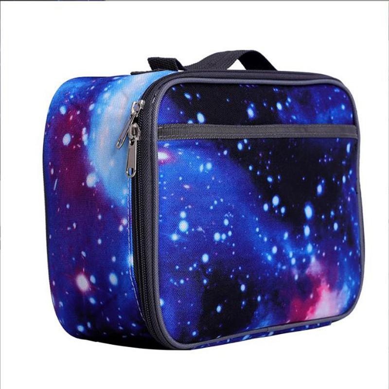 Kids Insulated Lunch Bag With Rocket Game Controller Print Portable Cooler School Picnic Outdoor Use