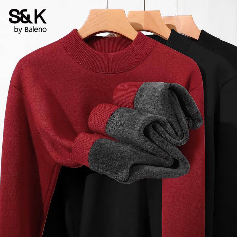 Baleno Men's S&K Heavyweight Plush Lined Turtleneck Sweater