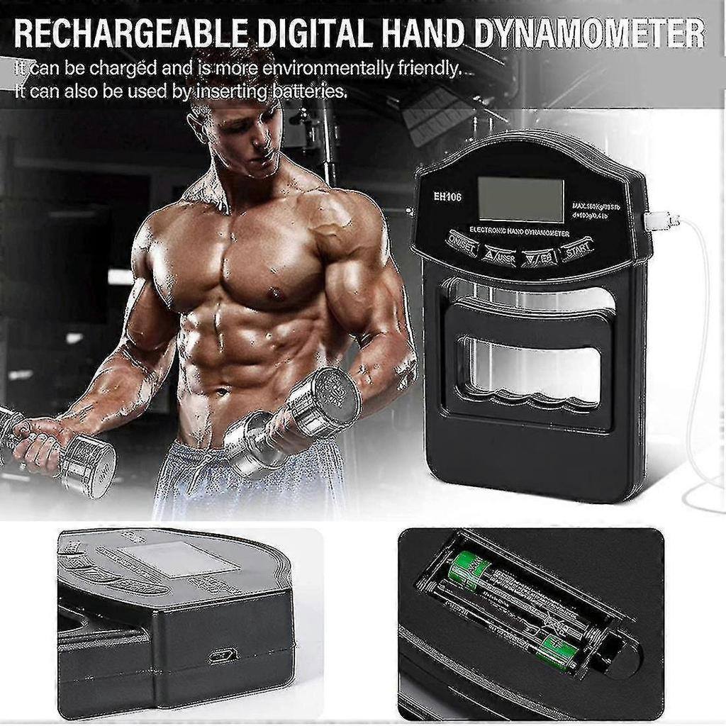 Grip Strength Tester, 396lbs/180kg Digital Hand Grip Strength Meter