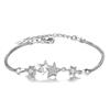 Charms   Copper Bracelets Crystal Star for Women Valentine's Days Cubic Zircon Wedding party gift Jewelry