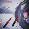 Ice Fishing Rod Two-section Ice Fishing Rod Red Outdoor Sports Ice Fishing Tackle Fishing Tool