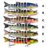 Lure Bait Multi Section Fish 12.5cm 21.5g Plastic False Bait 8 Section Multi Section Hard Bait Sea Fishing Bait