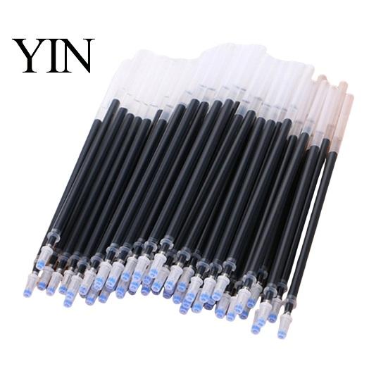 Universal Pen Refill Cartridges 50PCS 0.5mm Gel Ink Refills, Needle And Conical Tip Replacement Black Refills for Students Smooth Writing Pigment