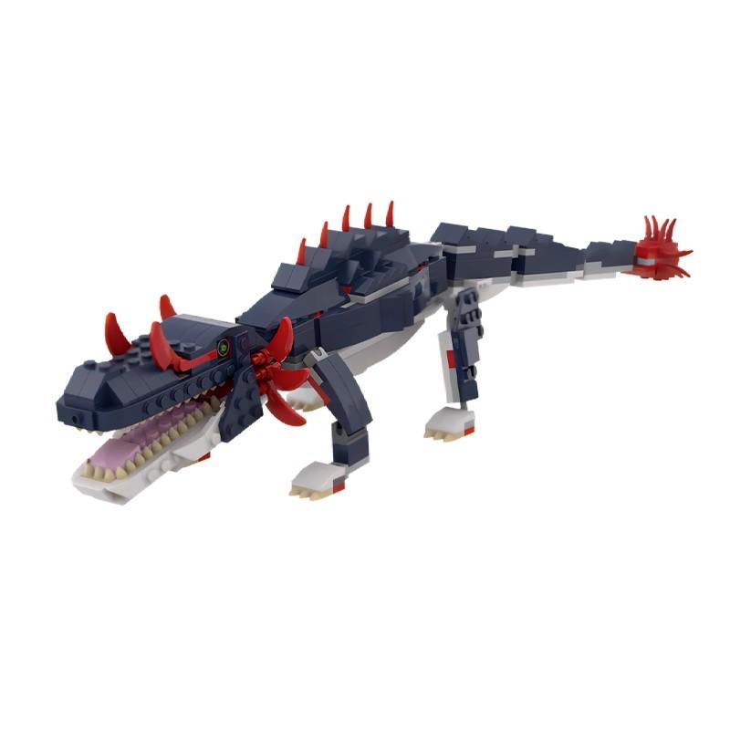 Bricklink Идеи Subnautica Монстры Глубин 31088 Морской Голодный Акула Мир Креативные Строительные Блоки Детские Игрушки Рождественский Подарок