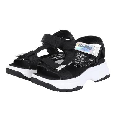 Moonstar NM J129 2E Сандалии для девочек, Черные, 21.0 см,