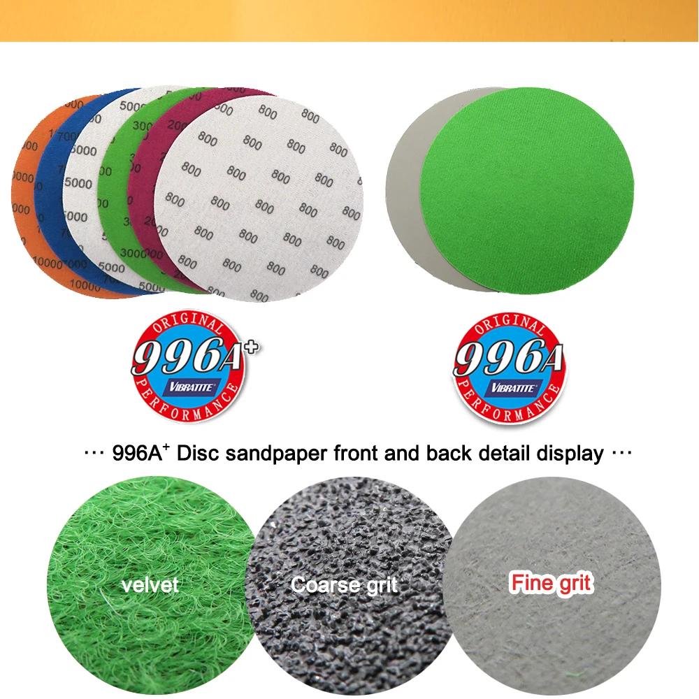 6 Inch Waterproof Hook and Loop Sanding Discs 60-10000 Grit Flocking Sandpaper 150mm for Wet Dry Grinder Polishing, 10 Pieces