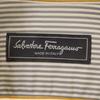 Salvatore Ferragamo Made In Italy Border Stripe Pattern Long Sleeve Shirt Men's Used