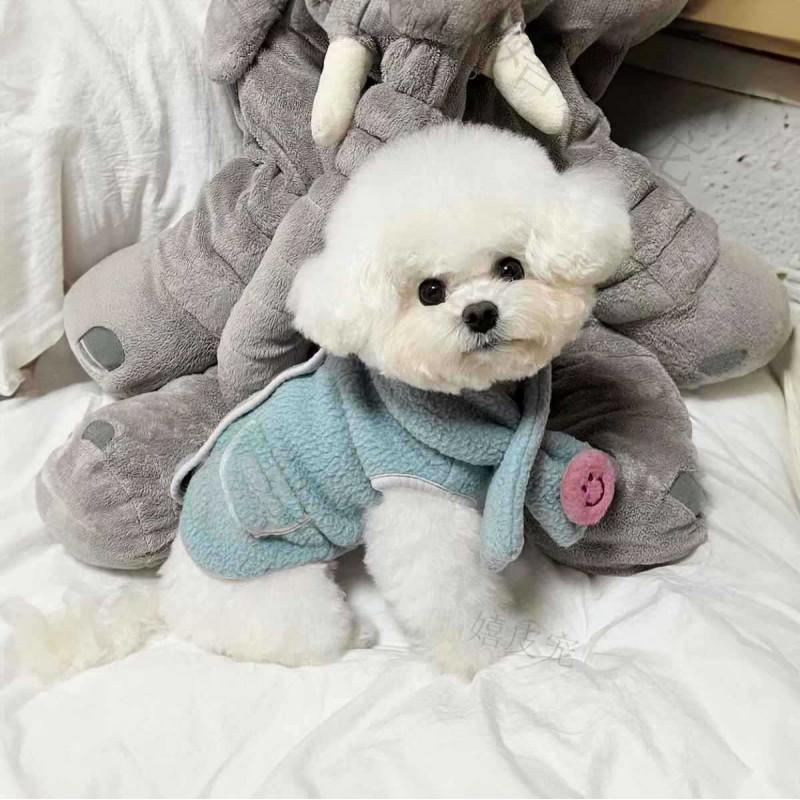 Winter Fleece Dog Vest With Scarf Small Clothes Schnauzer