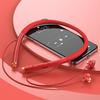 Наушники-вкладыши с шейным ободом, Bluetooth-совместимые, Звук, Водонепроницаемые, Подвесные, 5 Стерео, Беспроводная гарнитура для спорта