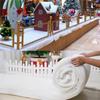Creative Fake Christmas Snow Blanket for Village Artificial Winter Snow Cover Blanket Roll for Xmas Trees Craft Party Display Photo Prop