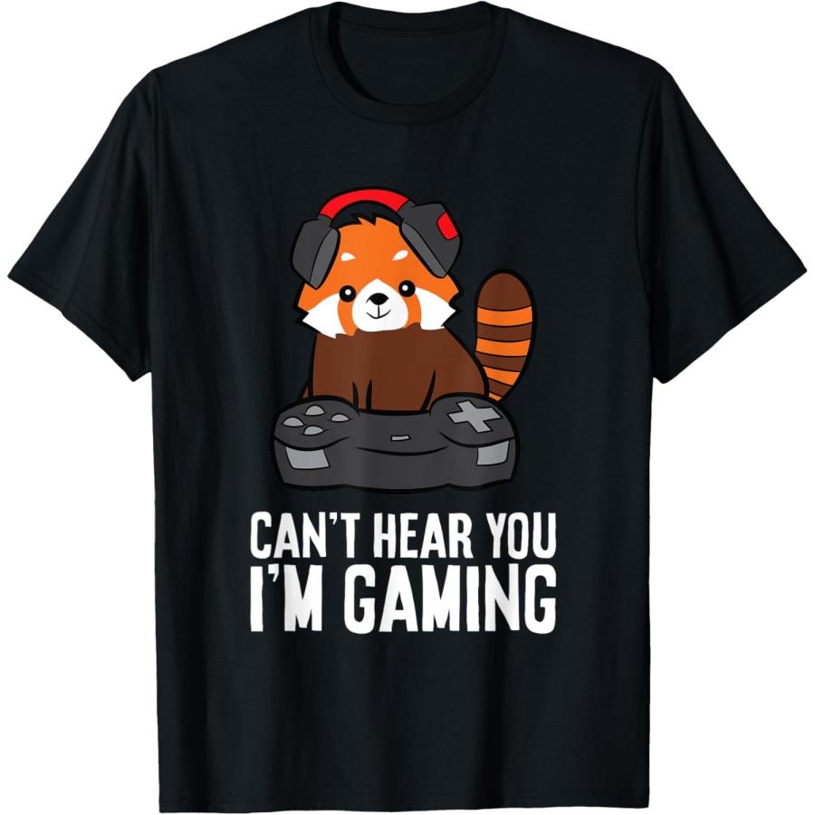 Red Panda Gaming Не слышу вас, я играю Футболка с красной пандой