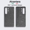 100% Италия Алькантара Кожа Магнитный Чехол для Samsung Galaxy S26 Ultra Plus S26+ с Magsafe Супер Роскошная Задняя Крышка
