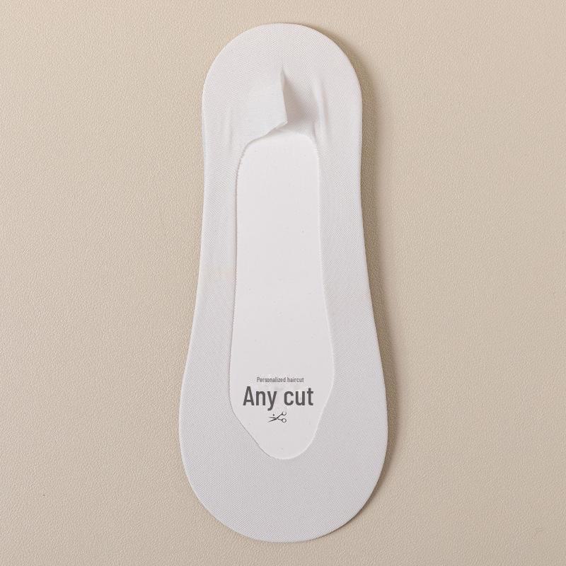 Женские ультратонкие нескользящие летние носки-лодочки: Чистый хлопок, мелкий, с надежной пяткой, подходит для высоких каблуков