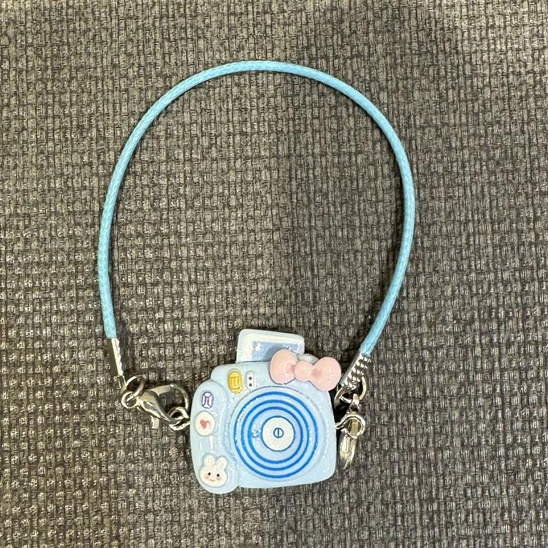 Мультяшный кукольный домик Kawaii Mini Bow Camera Model Подвеска для плюшевых кукол, украшение на шею, аксессуары