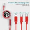 AAAYT1 Car Quick Charger Micro USB Type-C 3-in-1 Fast Charging Cable For Opel Astra Grandland Corsa Mokka Frontera Insignia Zafira