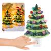 Resin Christmas Tree Night Light US Plug Bedside Lamp Vintage Christmas Mood Light  Bedroom