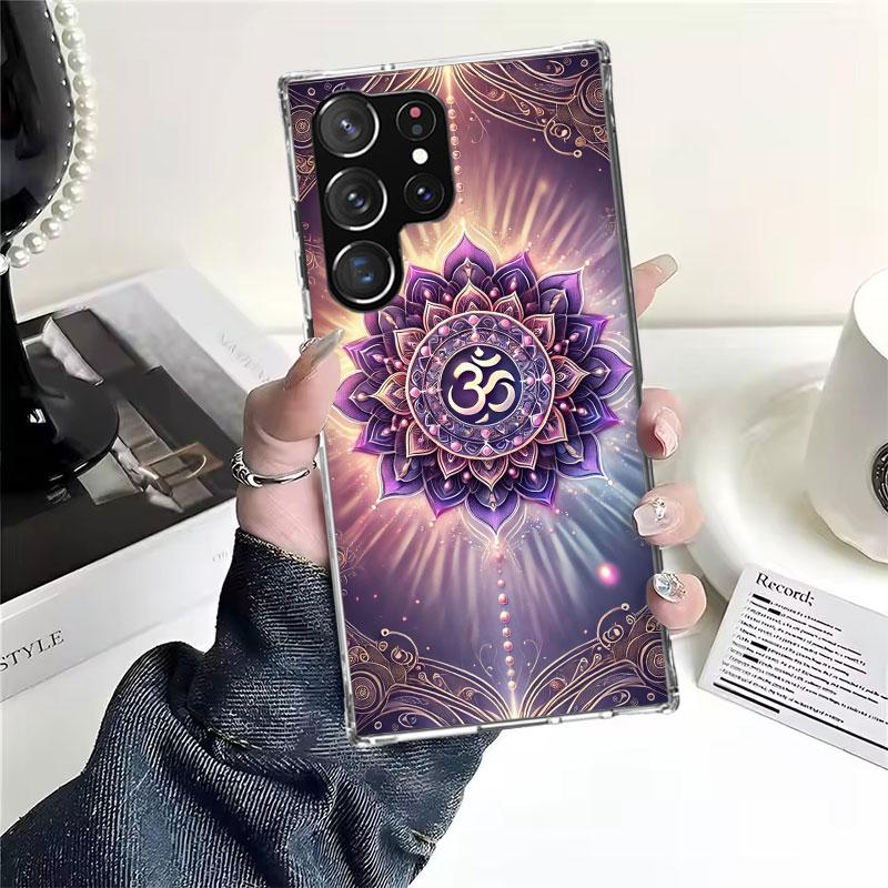 Мандала Чакра Настойчивость Йога Мягкий Чехол Для Телефона Для Samsung Galaxy S22 S23 S24 S25 Edge S26 Ultra S20 FE S21 Plus + Fundas Coque Gala