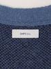 SHIPS any Shaggy Pattern Unisex Knit Cardigan, Men's, 2023AW, Blue, Size S (716460004)