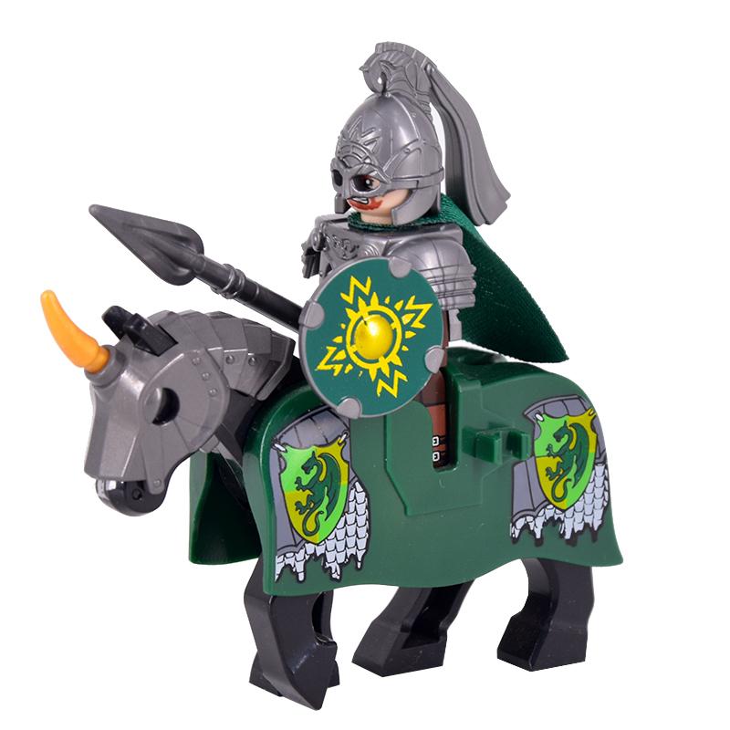 Medieval Rohan Gondor Knights Lotr Figures Building Blocks The Guard Soldier With War Horse Bricks Toys for Children XMAS Gifts