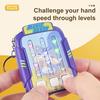 Fast Push Rhythm Game Machine with Music Light Stress Relief Electric Handheld Musical Challenge Toy Kids Adults