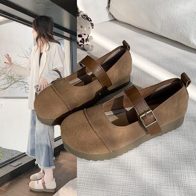 Модная обувь на плоской подошве, женская новая весенняя для работы, не устаешь, туфли Doudou, туфли Мэри Джейн