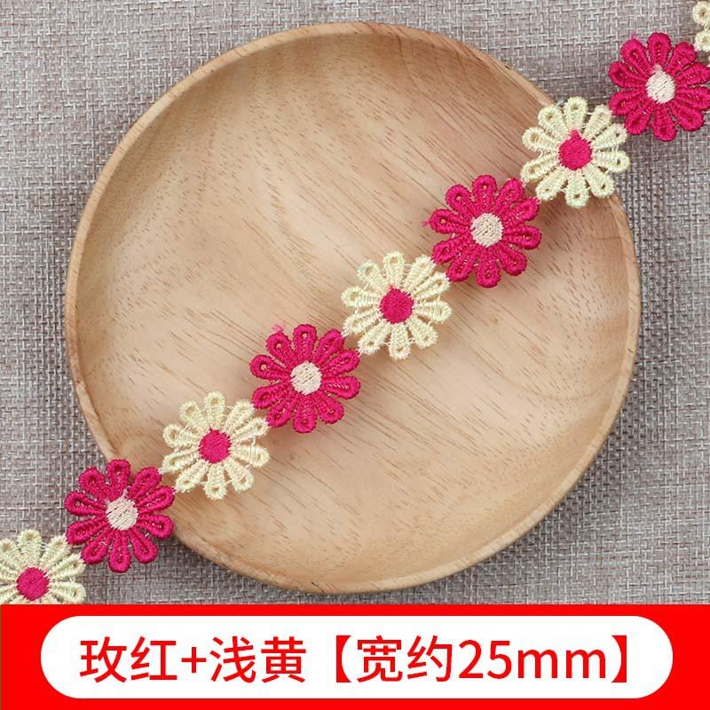 Color Lace Small Flower Accessories Handmade Diy Lace Edge With Clothes Curtain Embroidery Fabric Material Decoration